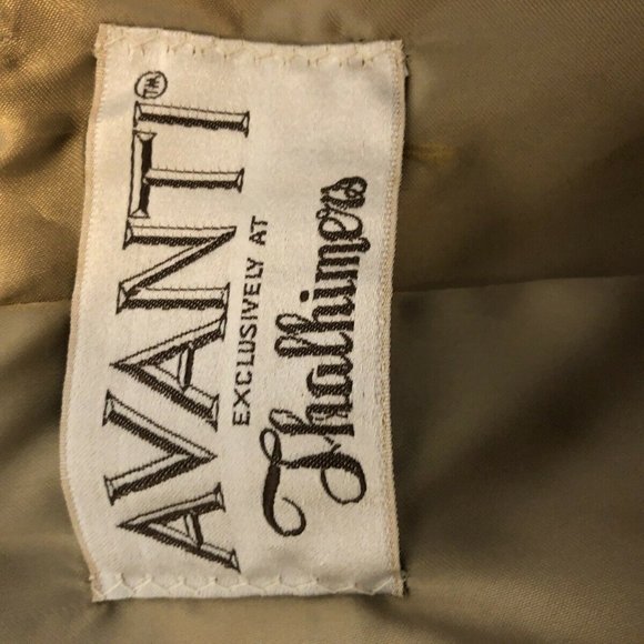 VTG Avanti Thalhimers Fur Turtle Neck Zip Jacket L - Picture 7 of 7